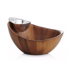 Nambè Harmony Chip & Dip Bowl Set